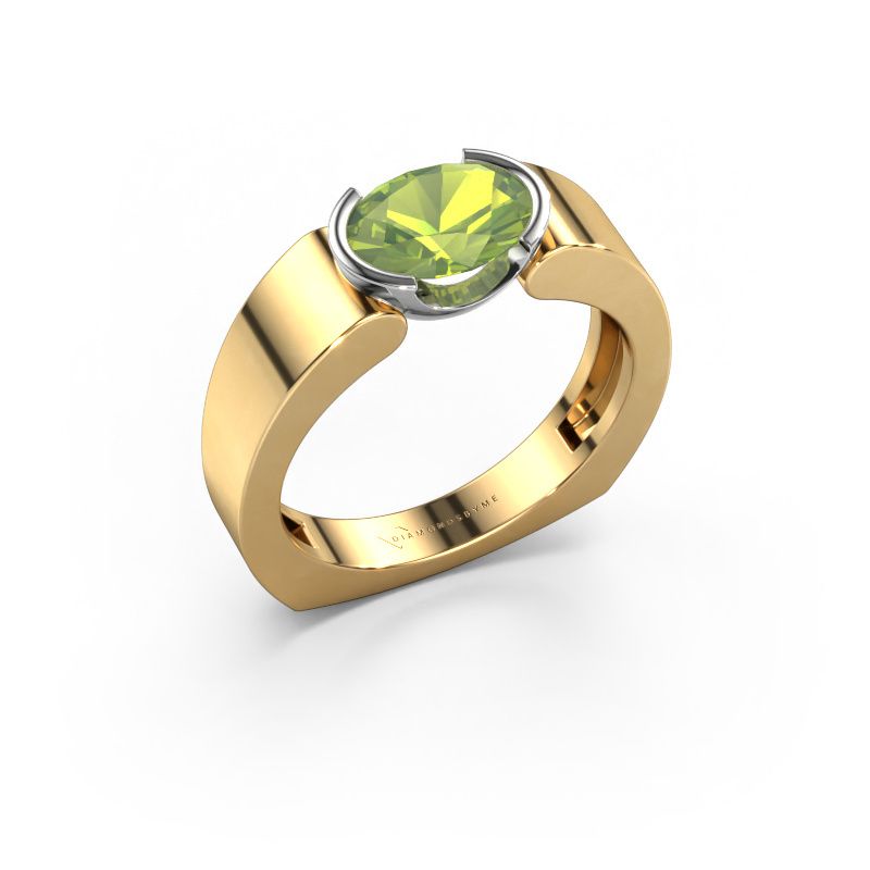 Ring Tonya 585 Gold Peridot 8x6 mm