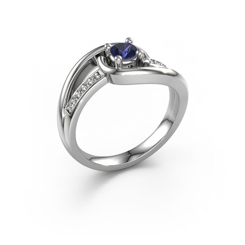 Ring Aylin 950 platinum sapphire 4 mm