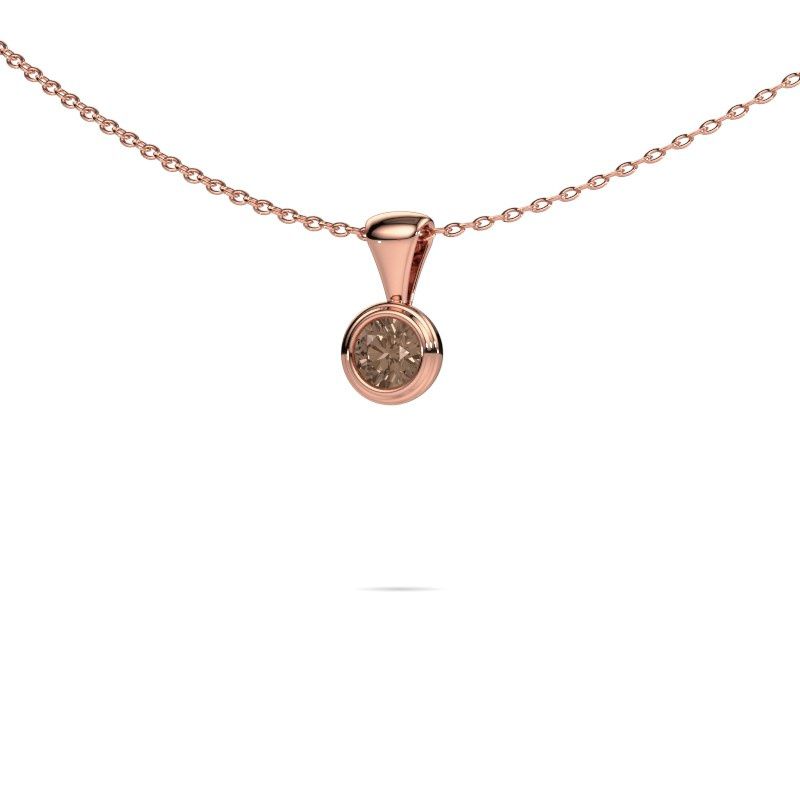 Pendant Lieke 585 rose gold brown diamond 0.25 crt