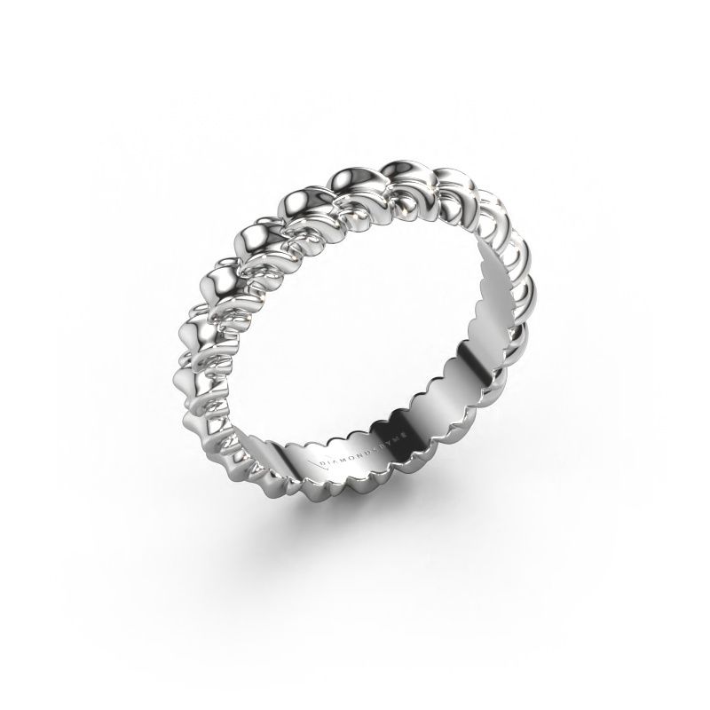 Stackable ring Vera 585 white gold