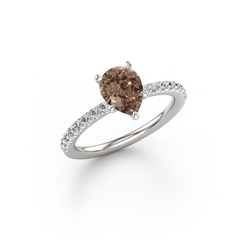 Verlobungsring Crystal PER 2 585 Weißgold Braun Diamant 1.00 crt