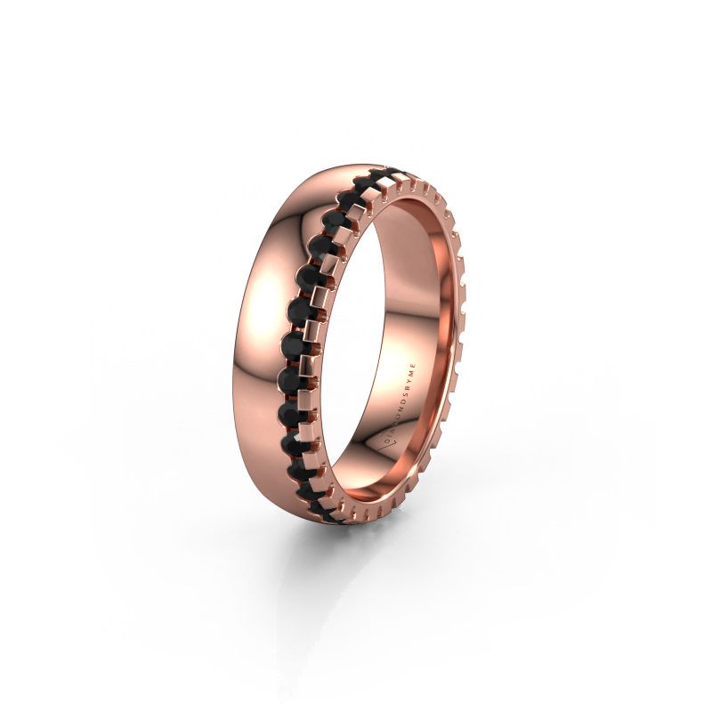 Alliance WH6122L25B 585 or rose diamant noir ±5x2 mm