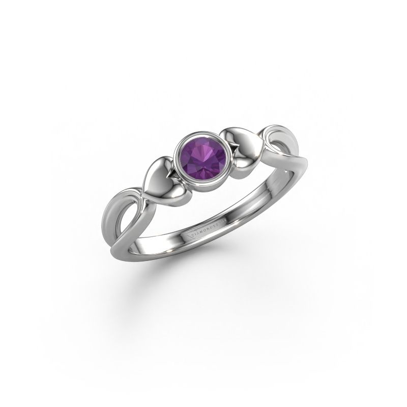 Ring Lorrine 950 platinum amethyst 4 mm