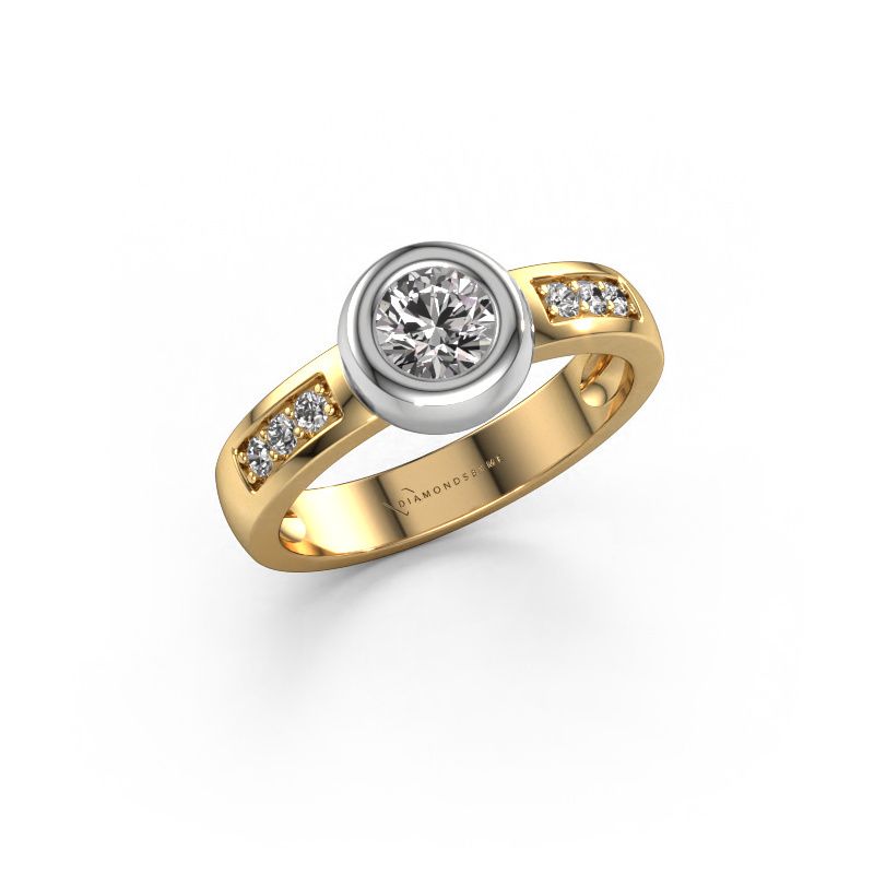 Ring Charlotte Round 585 goud diamant 0.62 crt