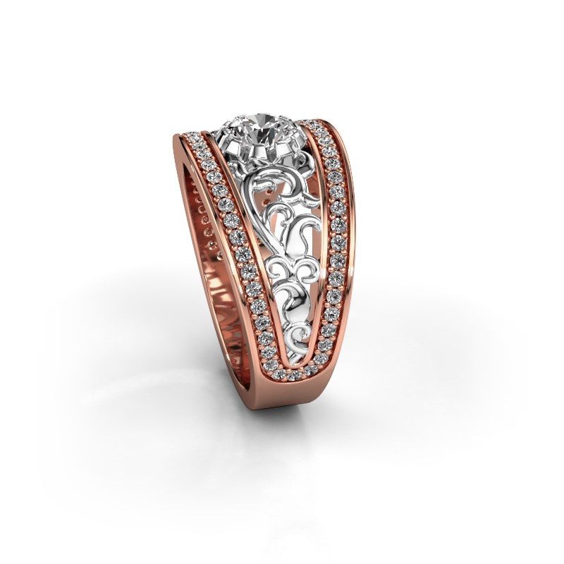 Image de Bague Marilee<br/>585 or rose<br/>diamant 0.956 crt