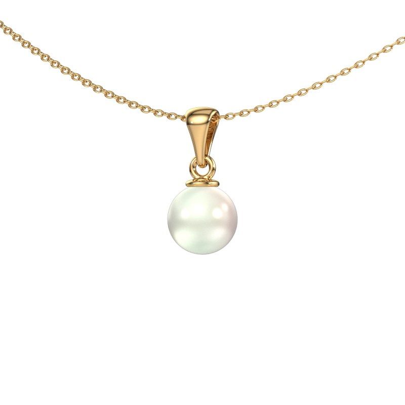 Pendant Blanche 585 gold white pearl 6 mm