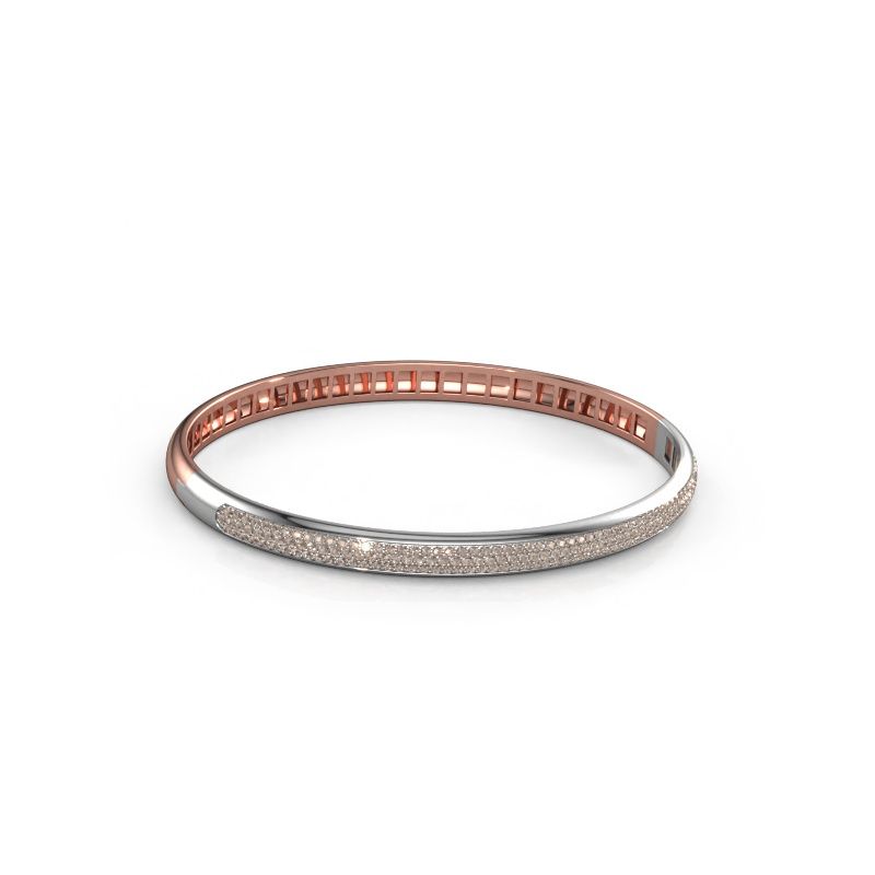 Bracelet Emely 5mm 585 rose gold brown diamond 1.178 crt