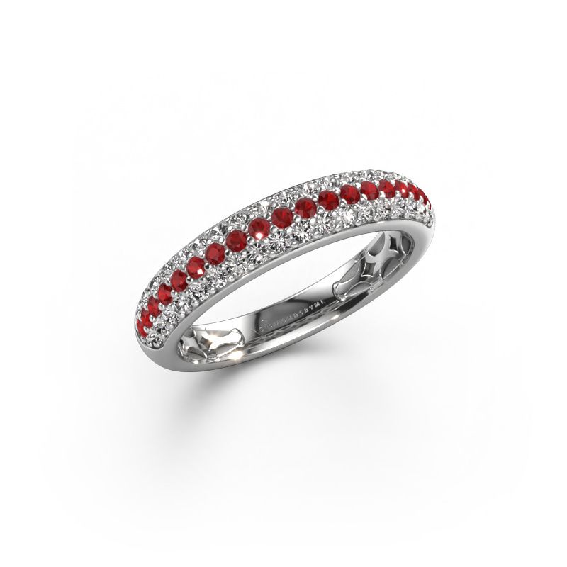 Ring Emely 4 950 platinum ruby 1.4 mm