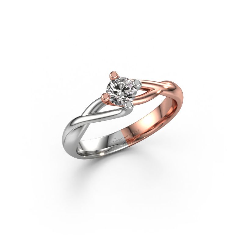 Ring Paulien 585 rose gold zirconia 4.2 mm