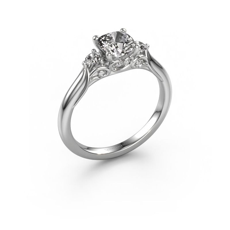 Engagement ring Laurian CUS 585 white gold diamond 1.16 crt