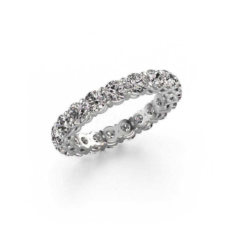 Stackable ring Michelle full 3.4 950 platinum diamond 2.85 crt