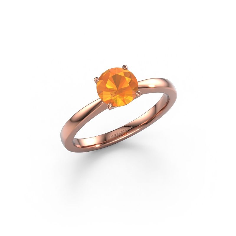 Verlobungsring Kitty 585 Roségold Citrin 6.2 mm