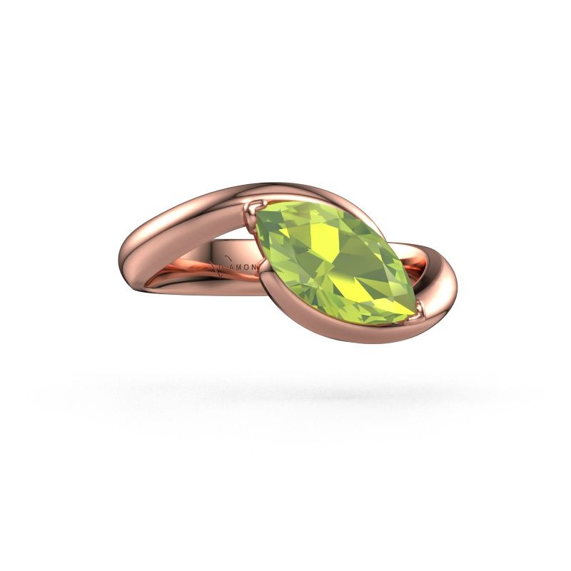 Verlobungsring Aida MRQ 585 Roségold Peridot 11x5.5 mm