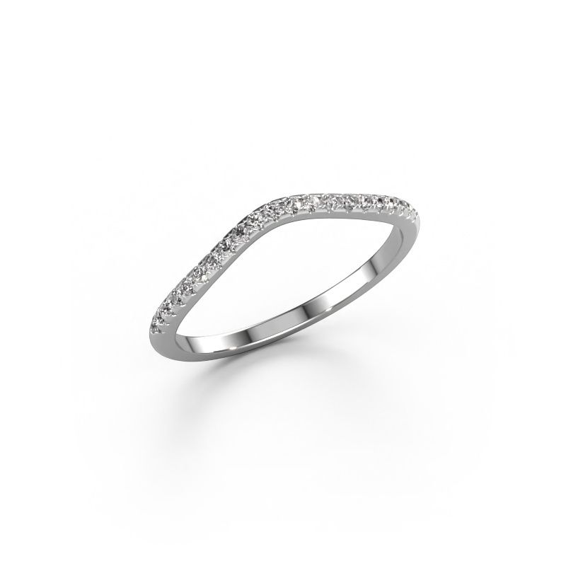 Bague superposable SRH0067C10H4 585 or blanc diamant 0.158 crt
