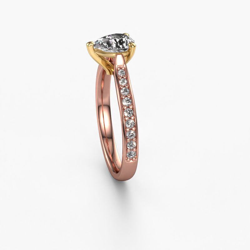 Afbeelding van Verlovingsring Mignon Per 2<br/>585 rosé goud<br/>Diamant 1.239 Crt