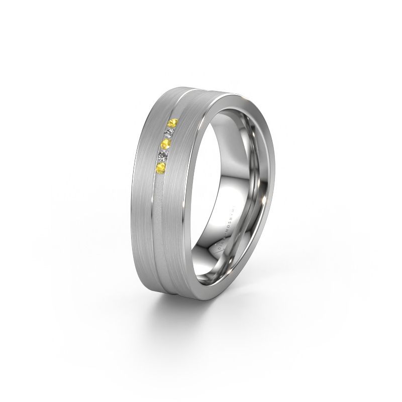 Ehering WH2019P 950 Platin Gelb Saphir ±6x2 mm