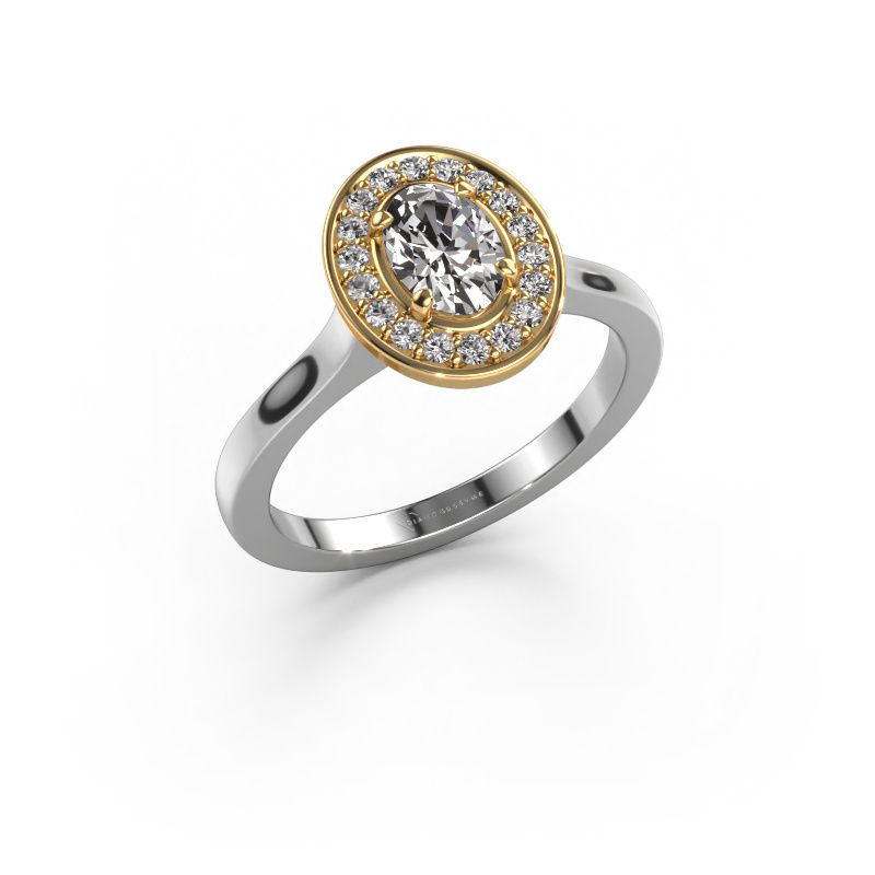 Ring Madelon 1 585 white gold lab grown diamond 0.880 crt