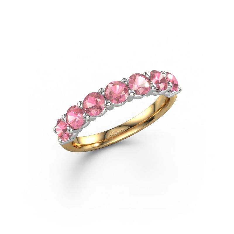 Ring Heddy Half 585 gold tourmaline pink 3.7 mm