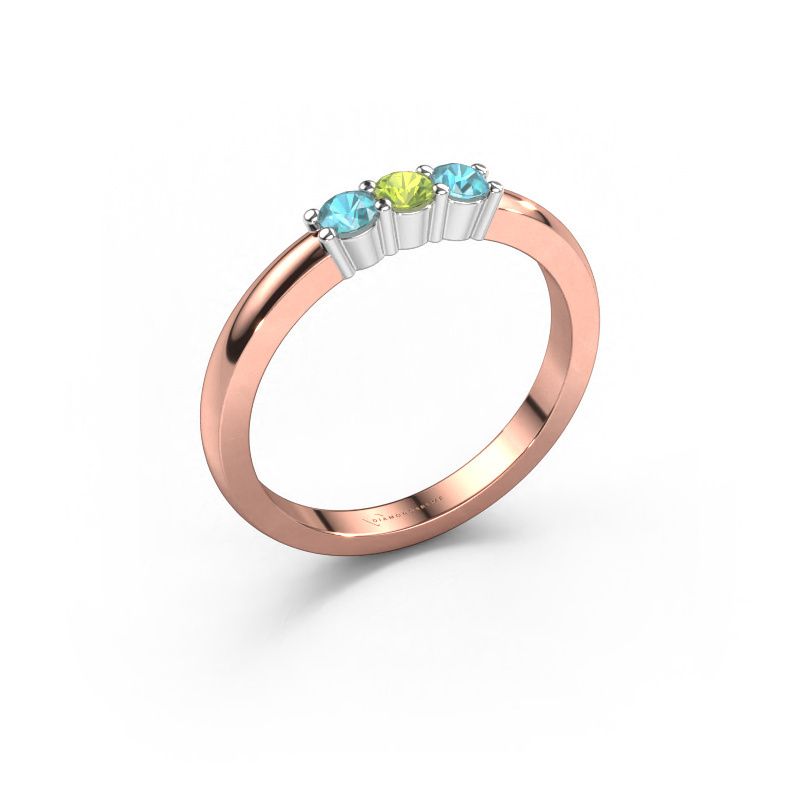 Ring Yasmin 3 585 Roségold Peridot 3 mm