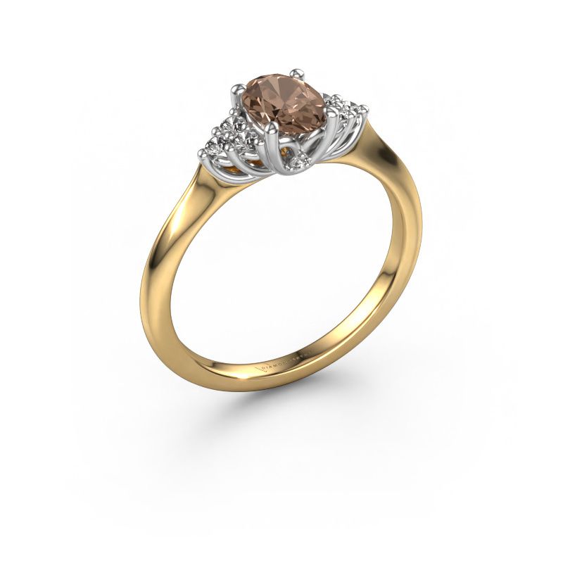 Verlobungsring Felipa OVL 585 Gold Braun Diamant 0.833 crt