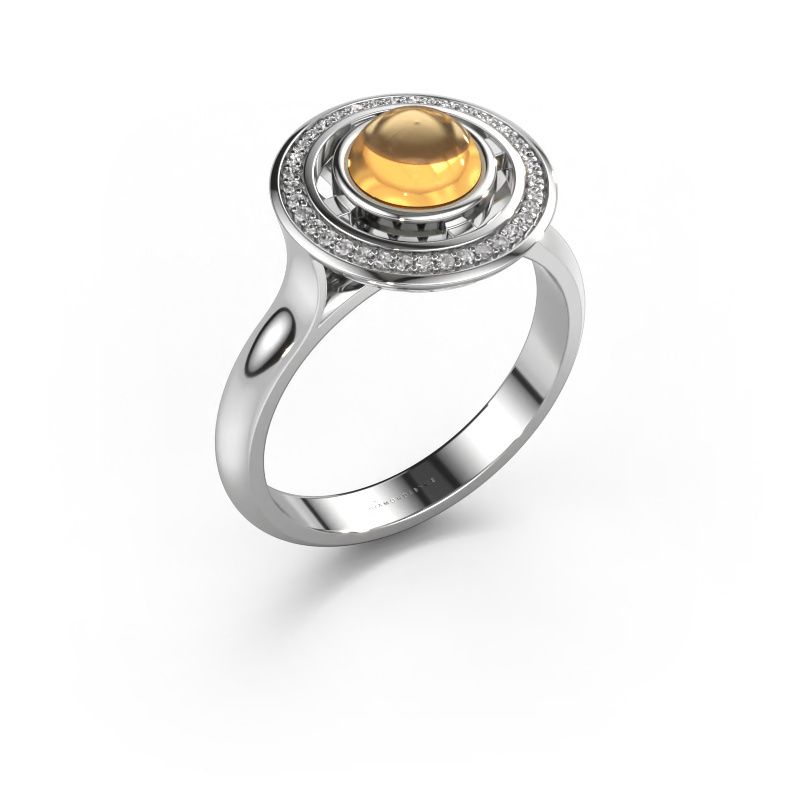 Ring Salima 950 platinum citrin 6 mm