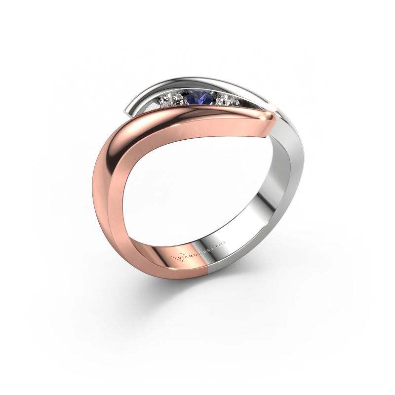 Ring Ilene 585 Roségold Saphir 2.4 mm