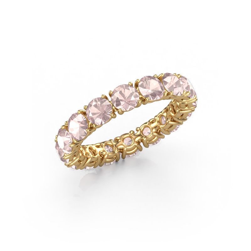 Stackable ring Vivienne 4.0 585 gold morganite champagne 4 mm