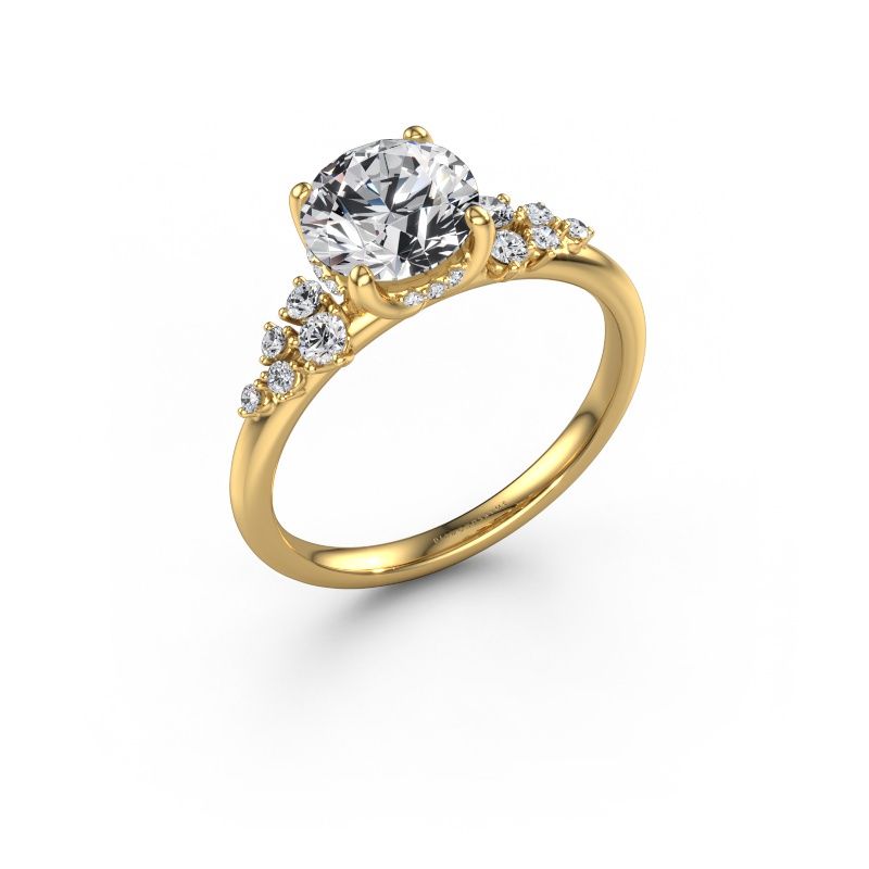 Engagement ring Emma RND 585 gold lab grown diamond 1.751 crt