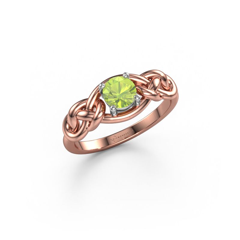 Ring Zoe 585 Roségold Peridot 5 mm