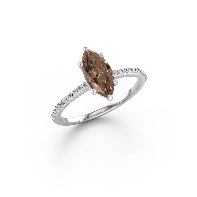 Verlobungsring Sophie MRQ 585 Weißgold Braun Diamant 1.21 crt