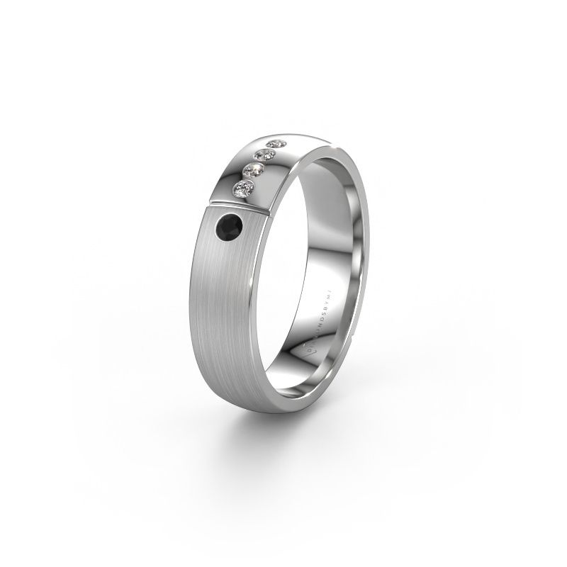 Ehering WH1101L25SAMP 950 Platin Schwarz Diamant ±5x1.7 mm