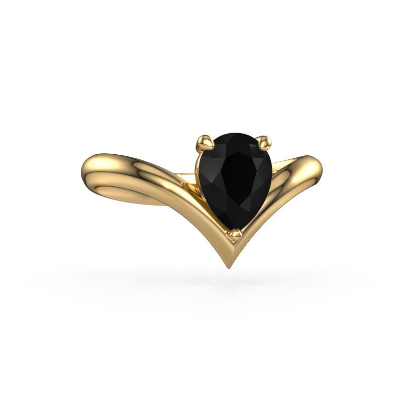 Verlobungsring Maddy PER 585 Gold Schwarz Diamant 1.25 crt