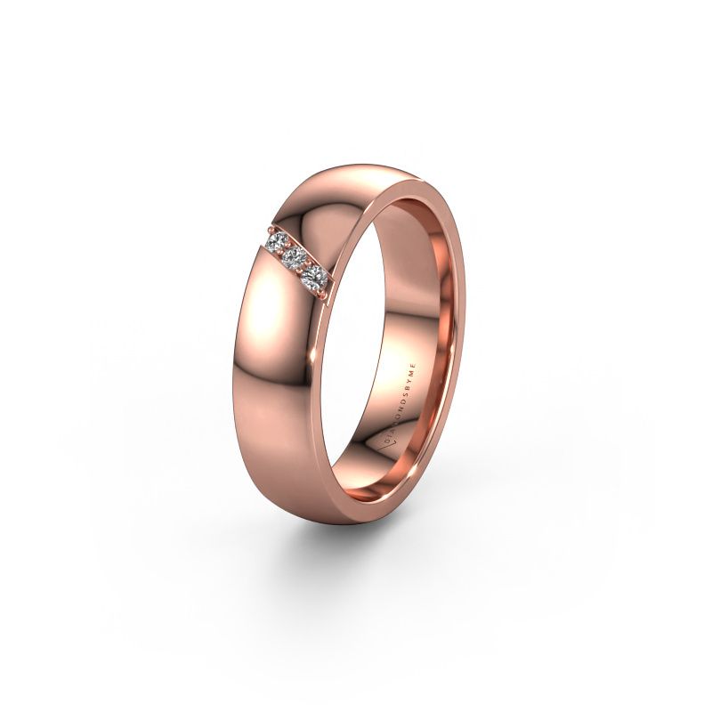 Alliance WH0174L25BP 585 or rose diamant synthétique ±5x2 mm