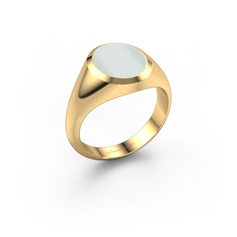 Siegelring Herman 2 585 Gold grüner Lagenstein 12x10 mm