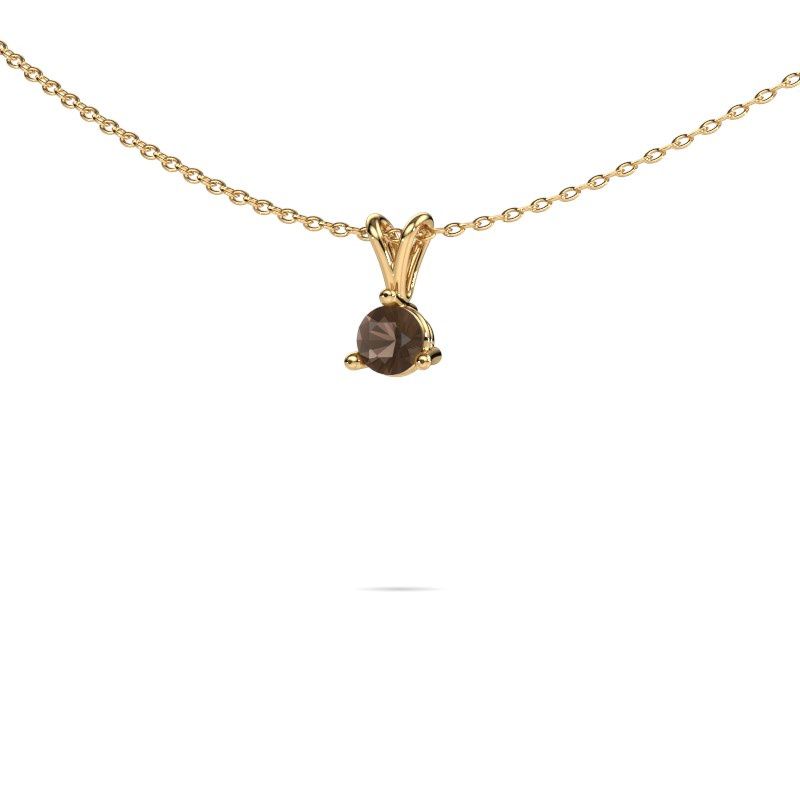 Anhänger Somer 585 Gold Rauchquarz 6 mm