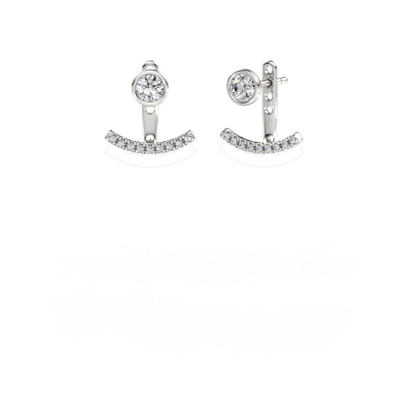 Ohrringe Rosetta 585 Weißgold Zirkonia 4 mm