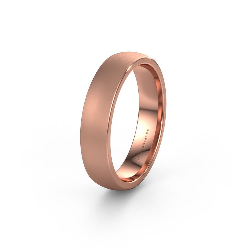 Wedding ring WH0100M25BM 585 rose gold ±5 x 2 mm