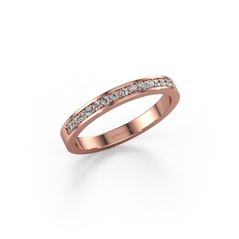 Vorsteckring SRJ0005B20H6 585 Roségold Lab-grown Diamant 0.168 crt