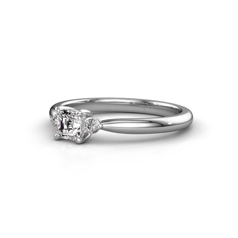 Image of Engagement ring Lieselot ASSC 585 white gold lab-grown diamond 0.60 crt