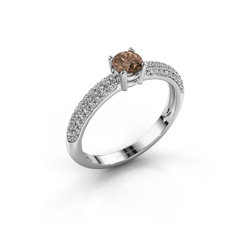 Image of Ring Marjan<br/>950 platinum<br/>Brown diamond 0.662 crt