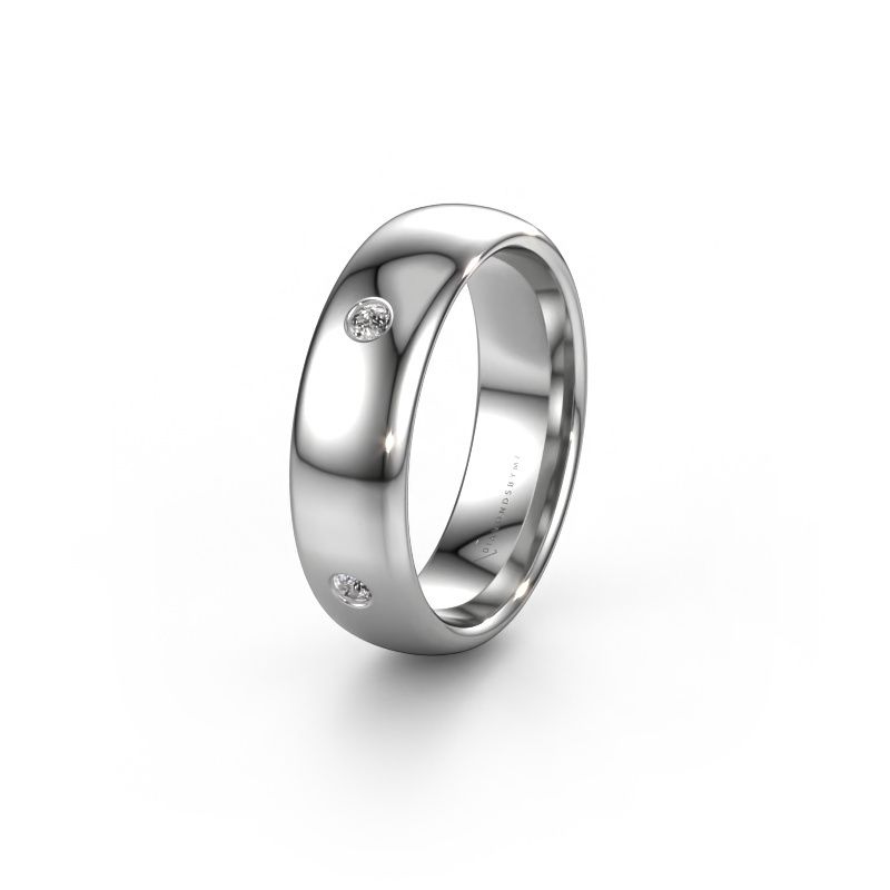 Alliance WH0104L36BP 950 platine diamant 0.50 crt ±6x2 mm