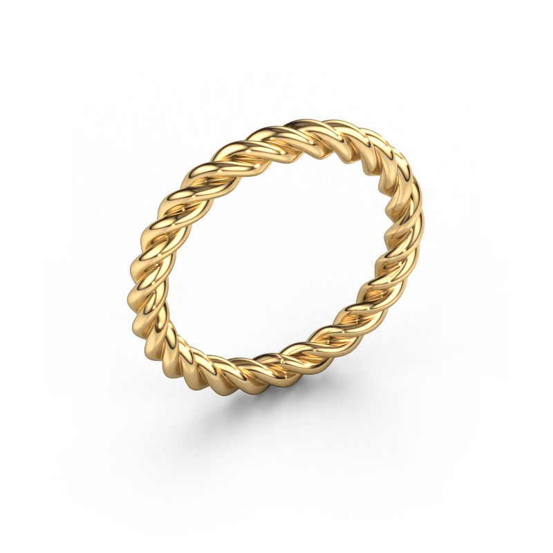 Bague superposable Lara 585 or jaune