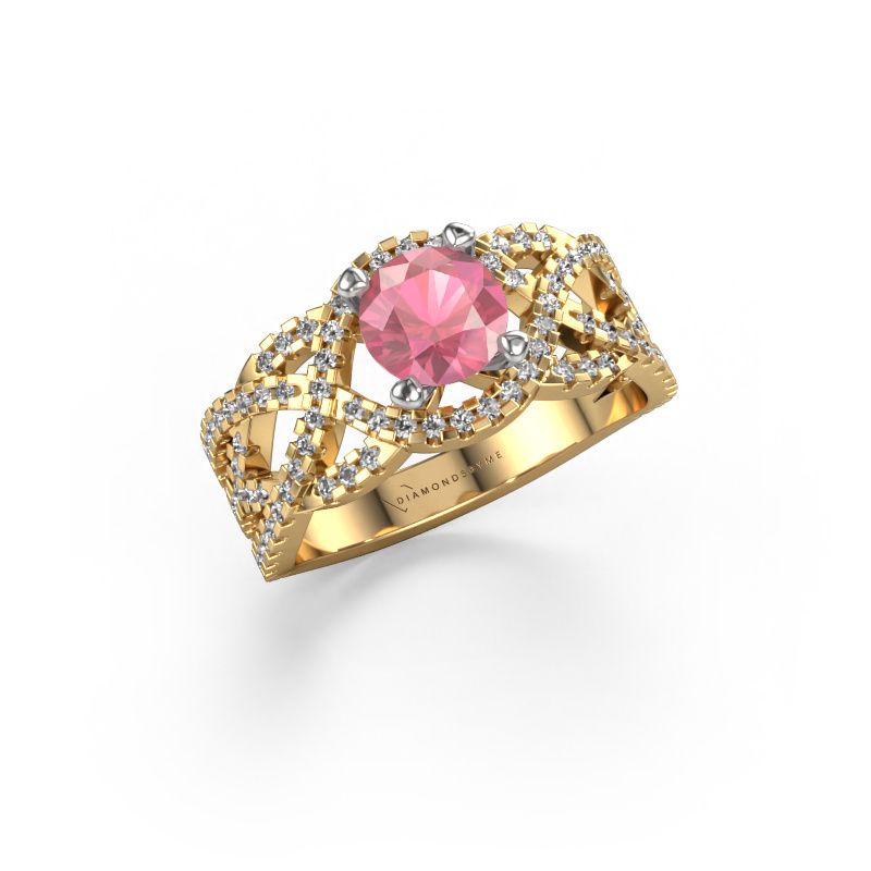 Ring Jeni 585 gold tourmaline pink 6.5 mm