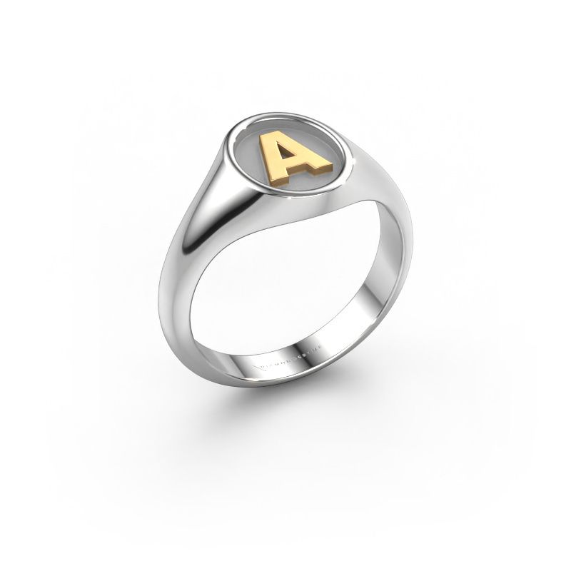 Signet ring Milan 585 white gold