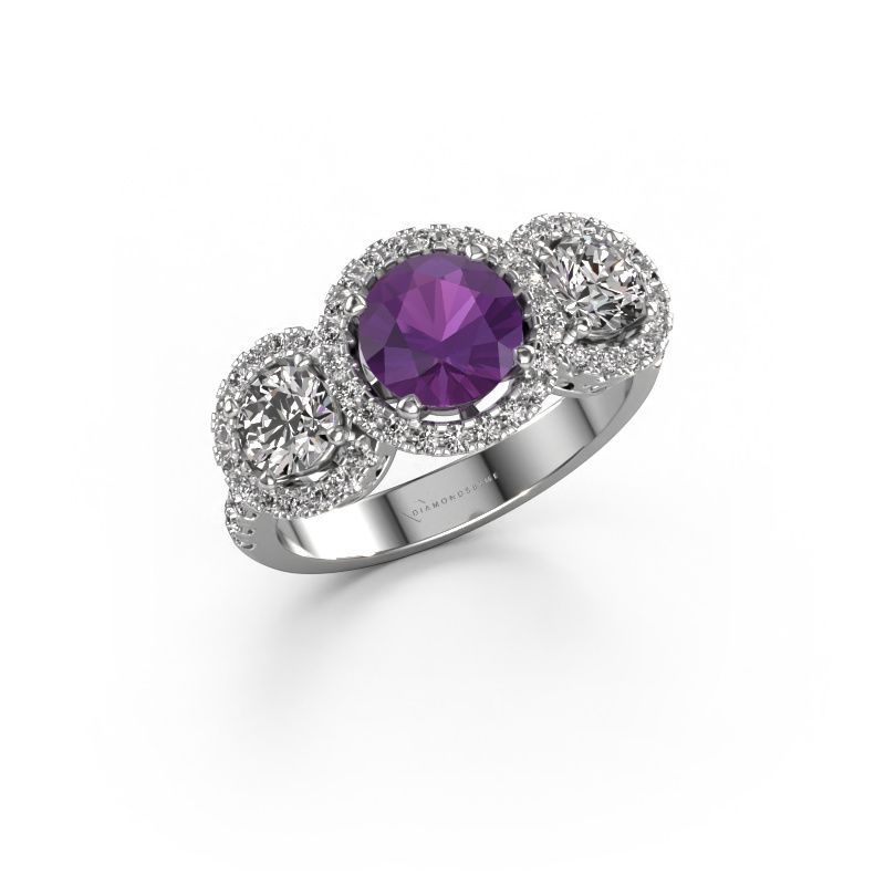 Ring Lacie 950 Platin Amethyst 6.5 mm
