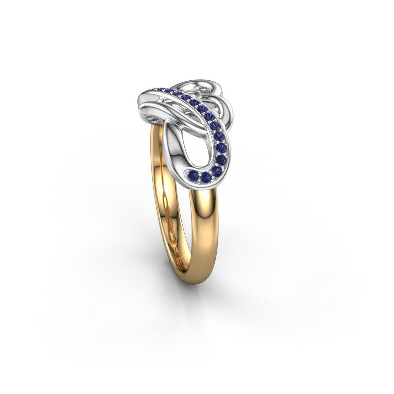 Image of Ring Yael 585 gold sapphire 1.1 mm