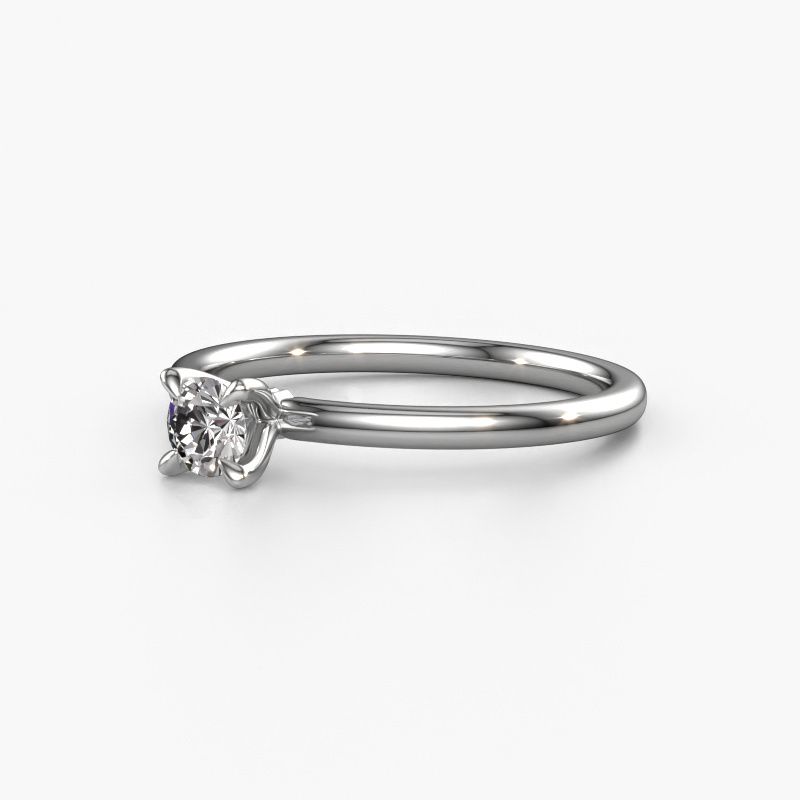 Image of Engagement Ring Crystal Rnd 1<br/>950 platinum<br/>Diamond 0.25 crt
