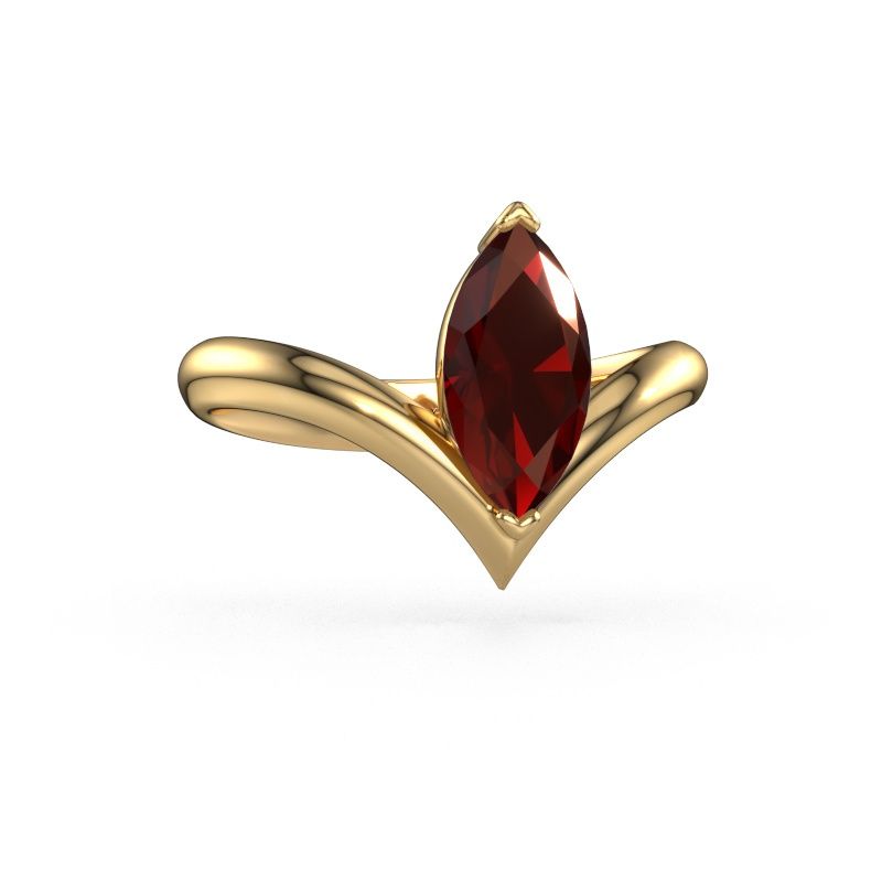 Engagement ring Maddy MRQ 585 gold garnet 11x5.5 mm