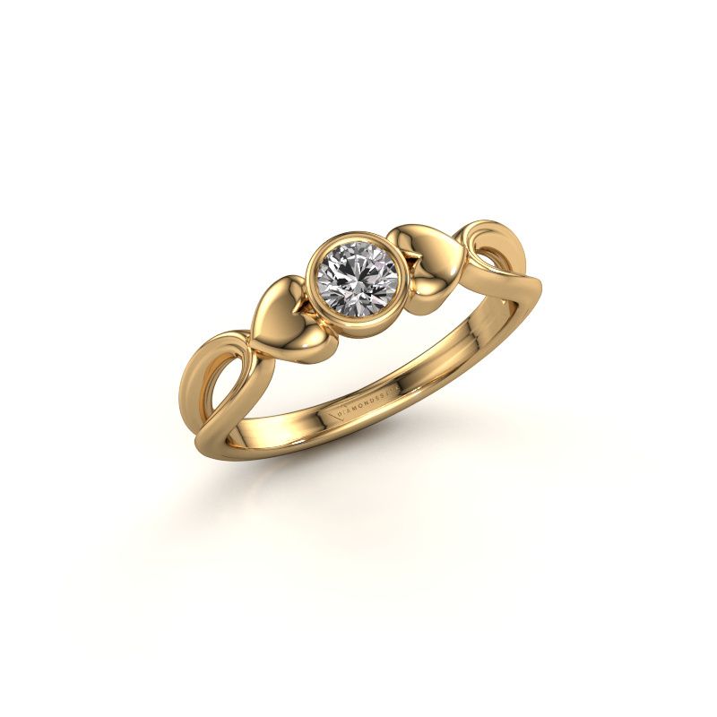 Image of Ring Lorrine 585 gold diamond 0.25 crt