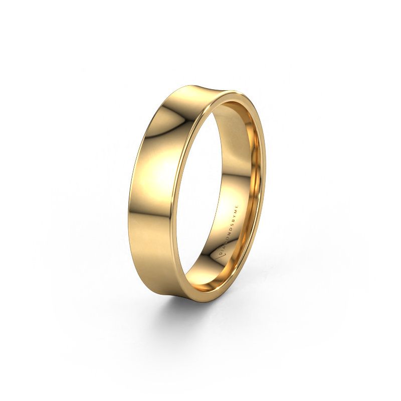 Wedding ring WH2100M 585 gold ±5x1.5 mm